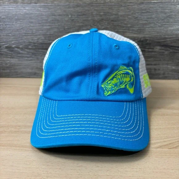 Big Bass Splash Hat Cap Snap Back Blue Logo Fish Fishing Adjustable - Picture 2 of 9